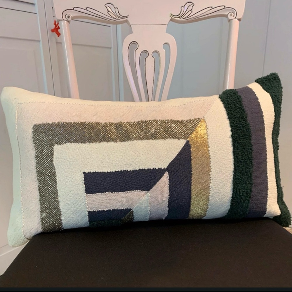 MACY’S Geometric Patterned Throw Pillow